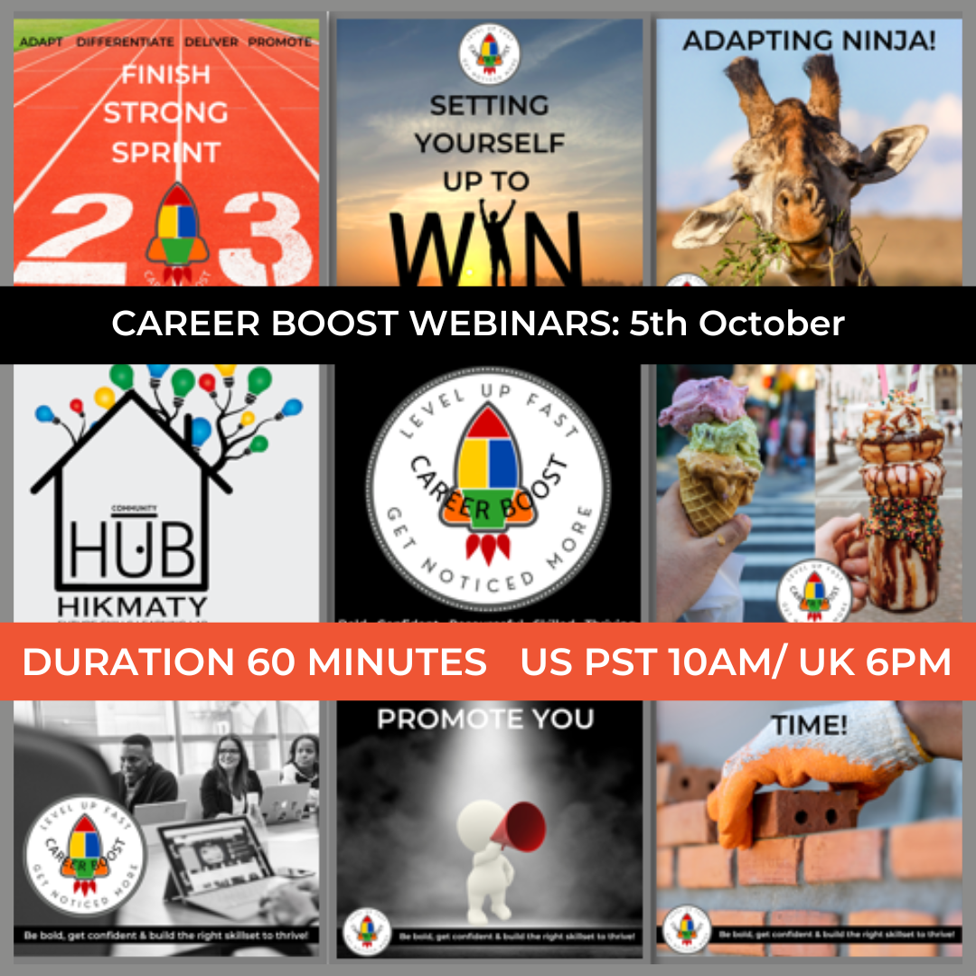 Thrive Career Boost webinar 13 5th October